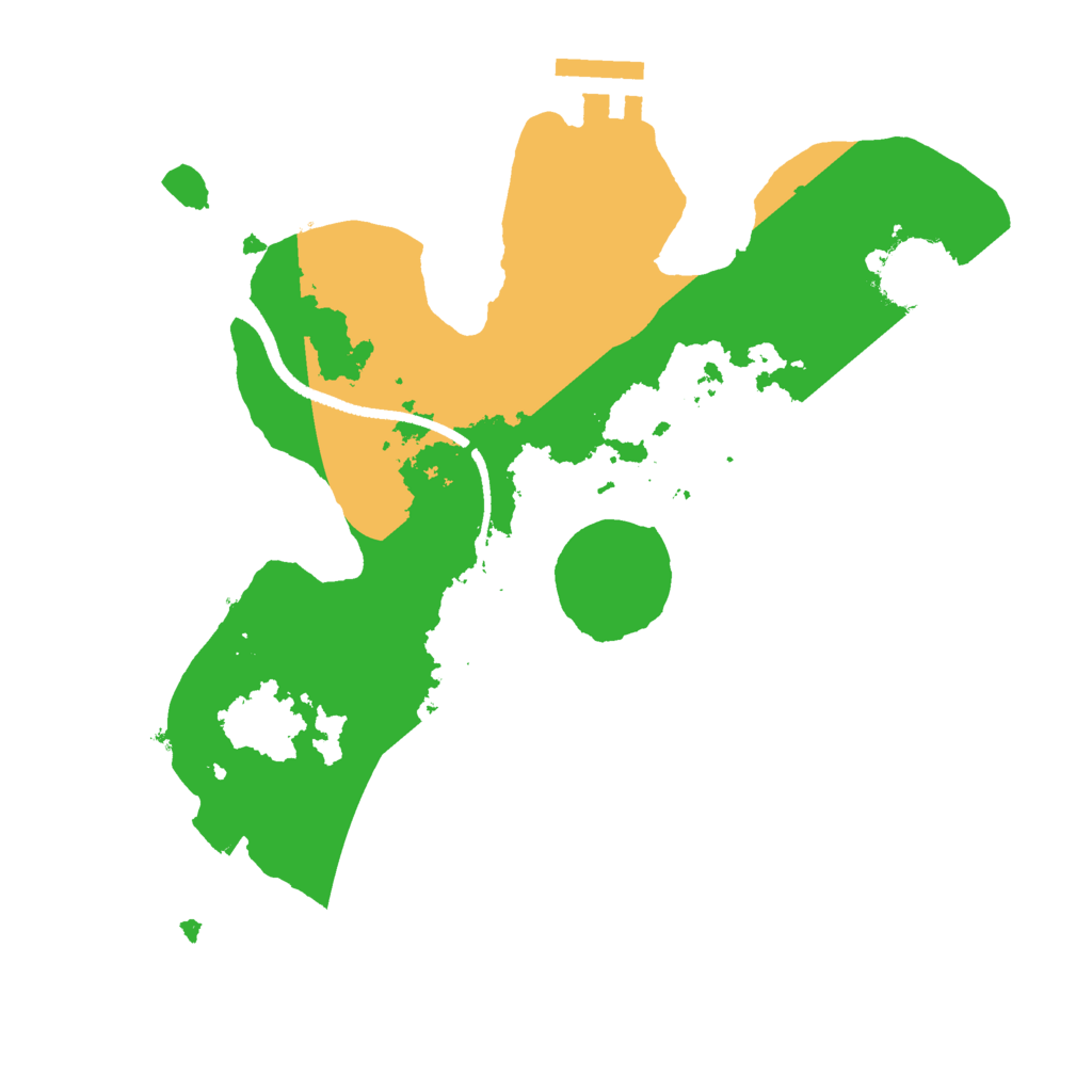 Biome Rust Map: Procedural Map, Size: 2500, Seed: 980439783