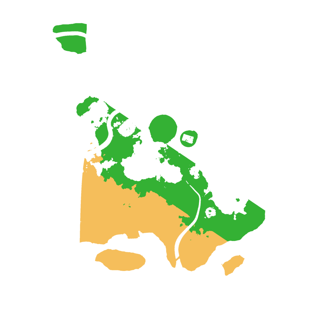 Biome Rust Map: Procedural Map, Size: 3000, Seed: 62196092