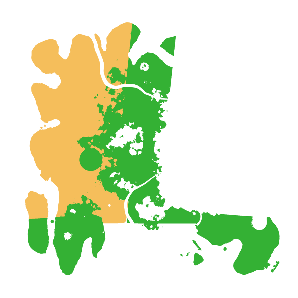 Biome Rust Map: Procedural Map, Size: 3500, Seed: 987456321