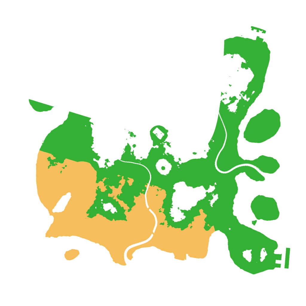 Biome Rust Map: Procedural Map, Size: 3000, Seed: 377911018