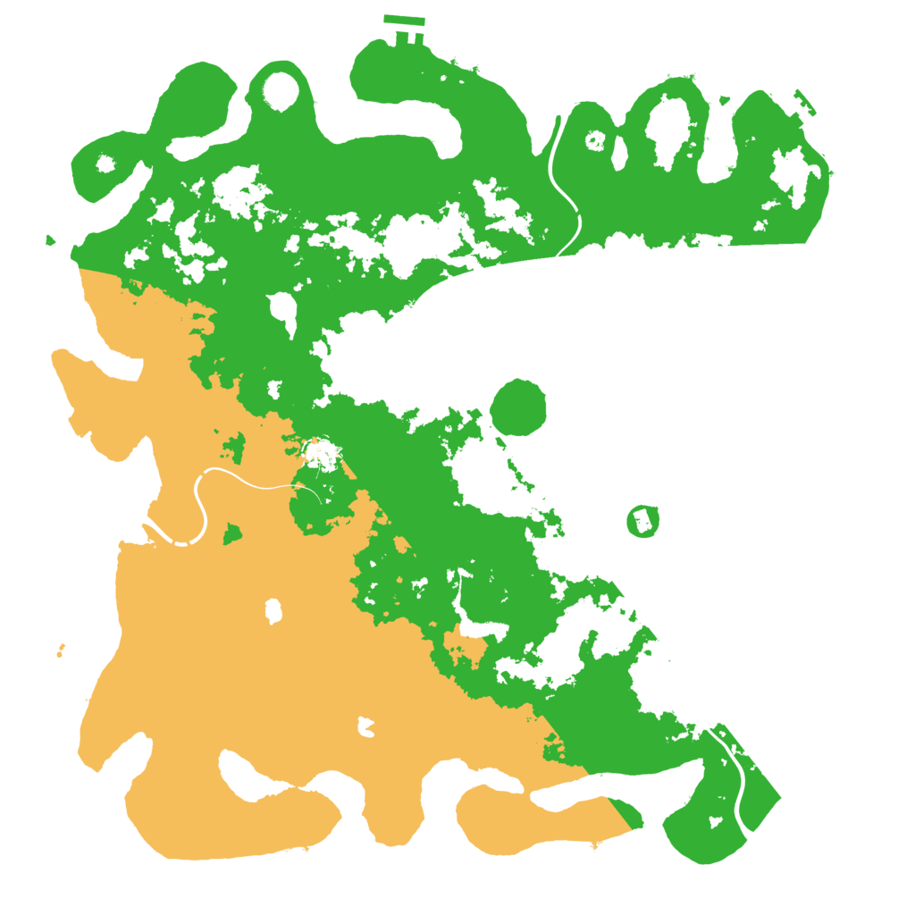 Biome Rust Map: Procedural Map, Size: 4500, Seed: 298557093