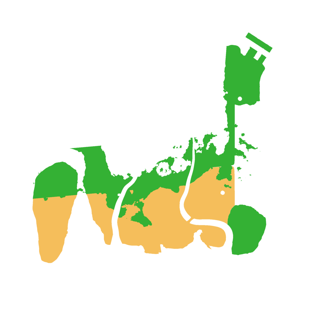 Biome Rust Map: Procedural Map, Size: 2200, Seed: 224239132