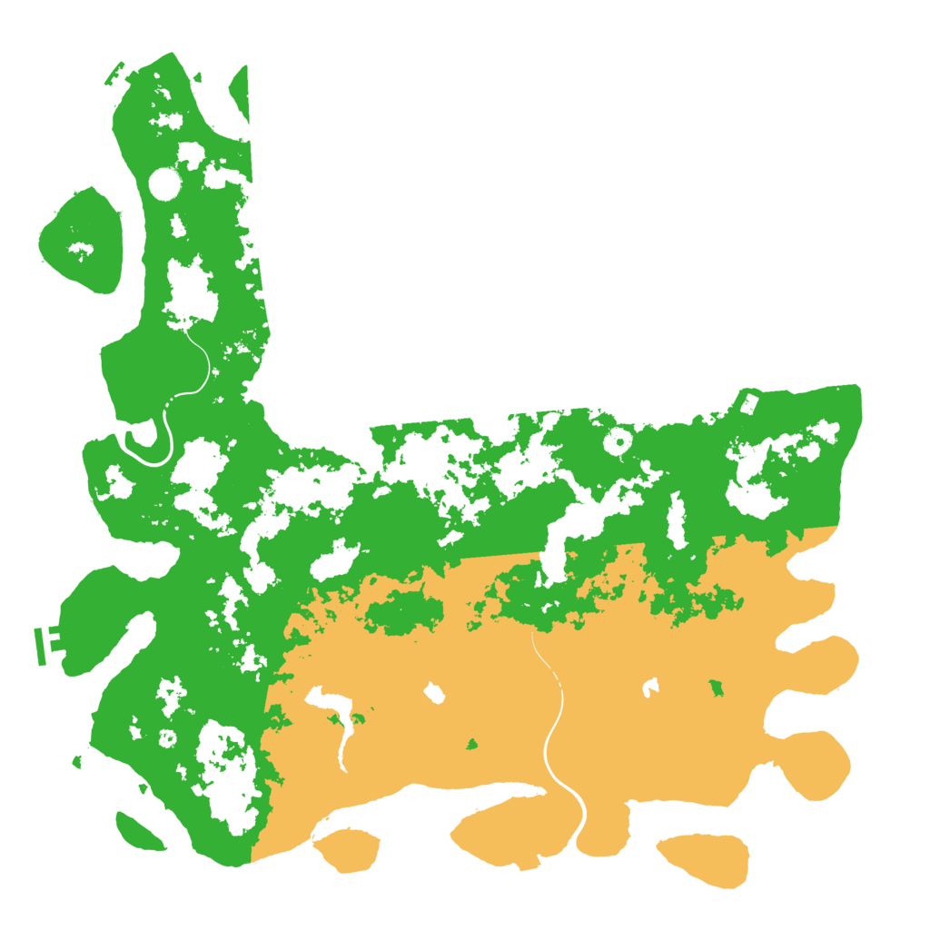 Biome Rust Map: Procedural Map, Size: 5000, Seed: 534541