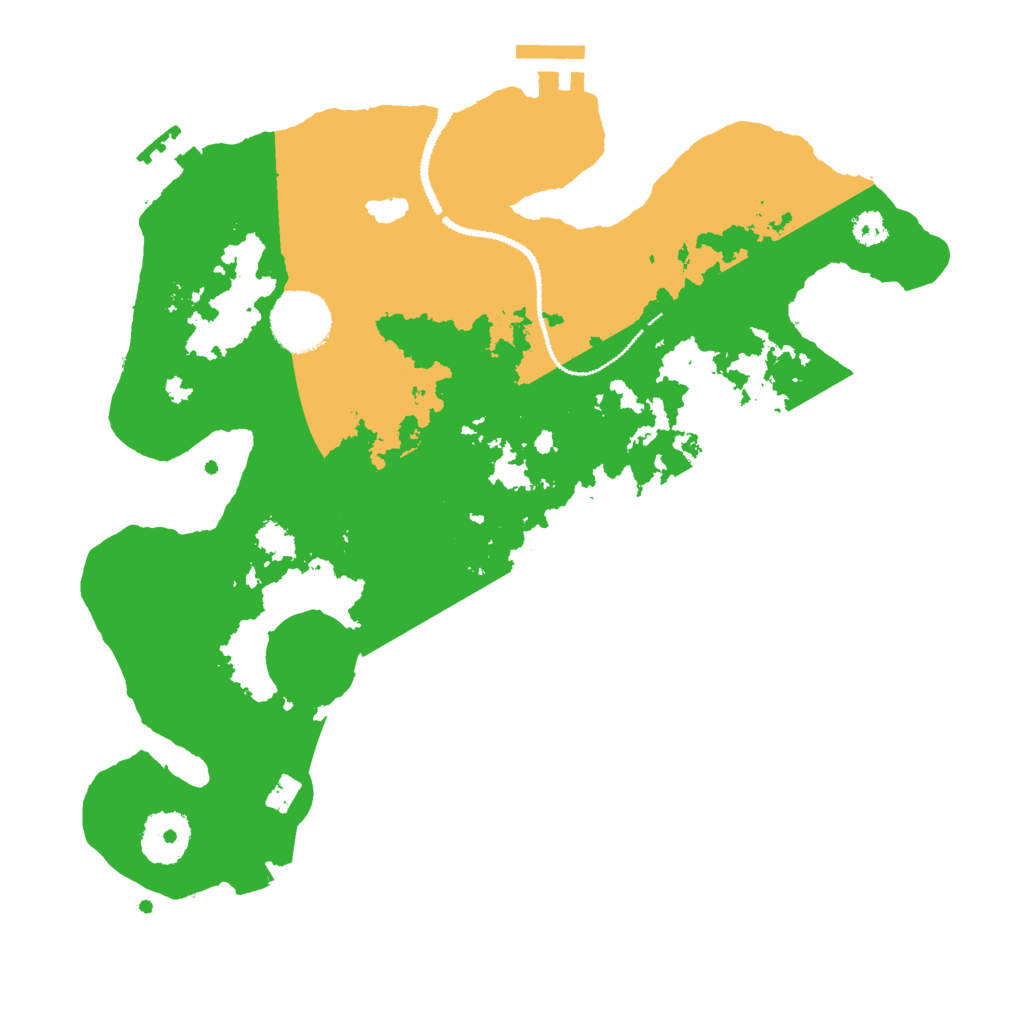 Biome Rust Map: Procedural Map, Size: 3000, Seed: 95810292