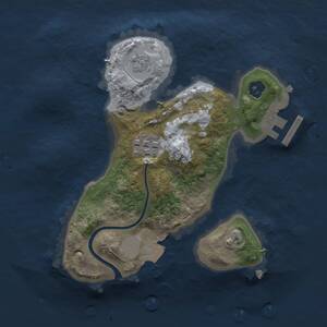 Thumbnail Rust Map: Procedural Map, Size: 2000, Seed: 740222361, 4 Monuments