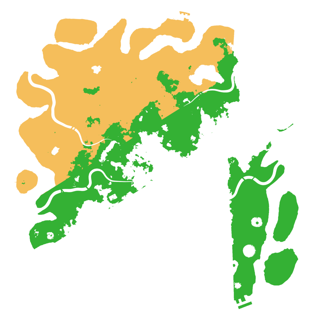 Biome Rust Map: Procedural Map, Size: 4500, Seed: 792851753