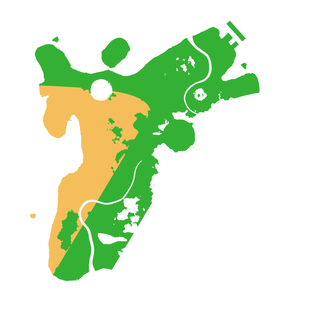 Biome Rust Map: Procedural Map, Size: 2700, Seed: 1840890173