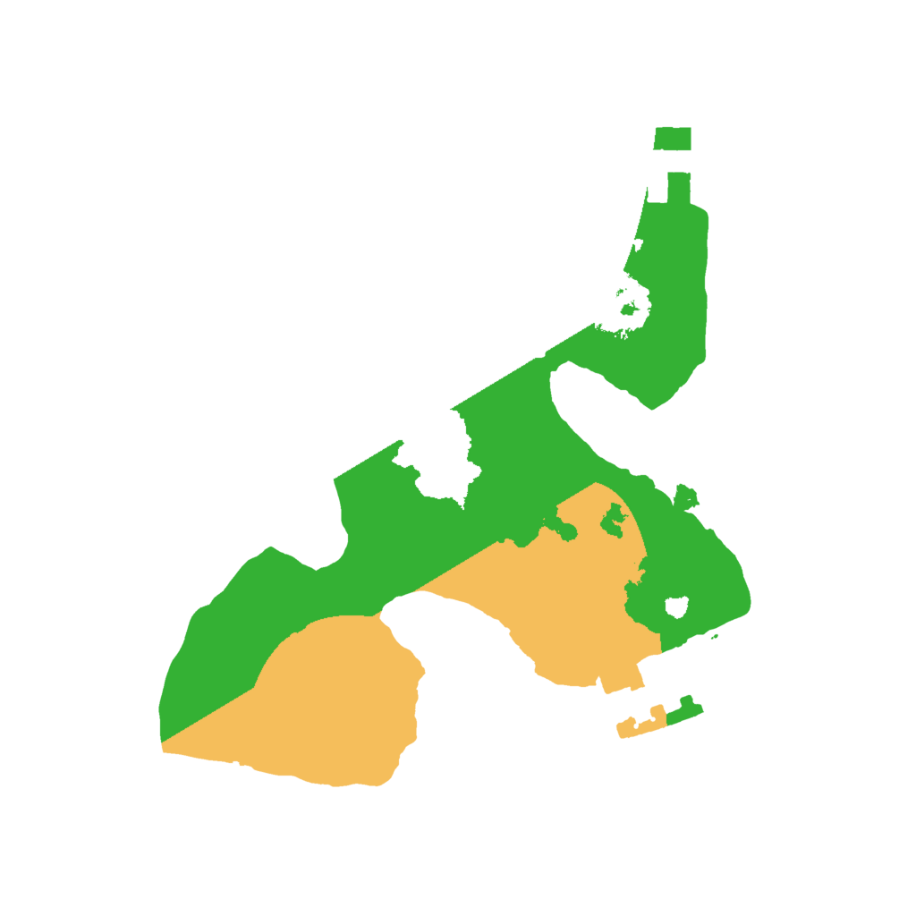Biome Rust Map: Procedural Map, Size: 1600, Seed: 7777