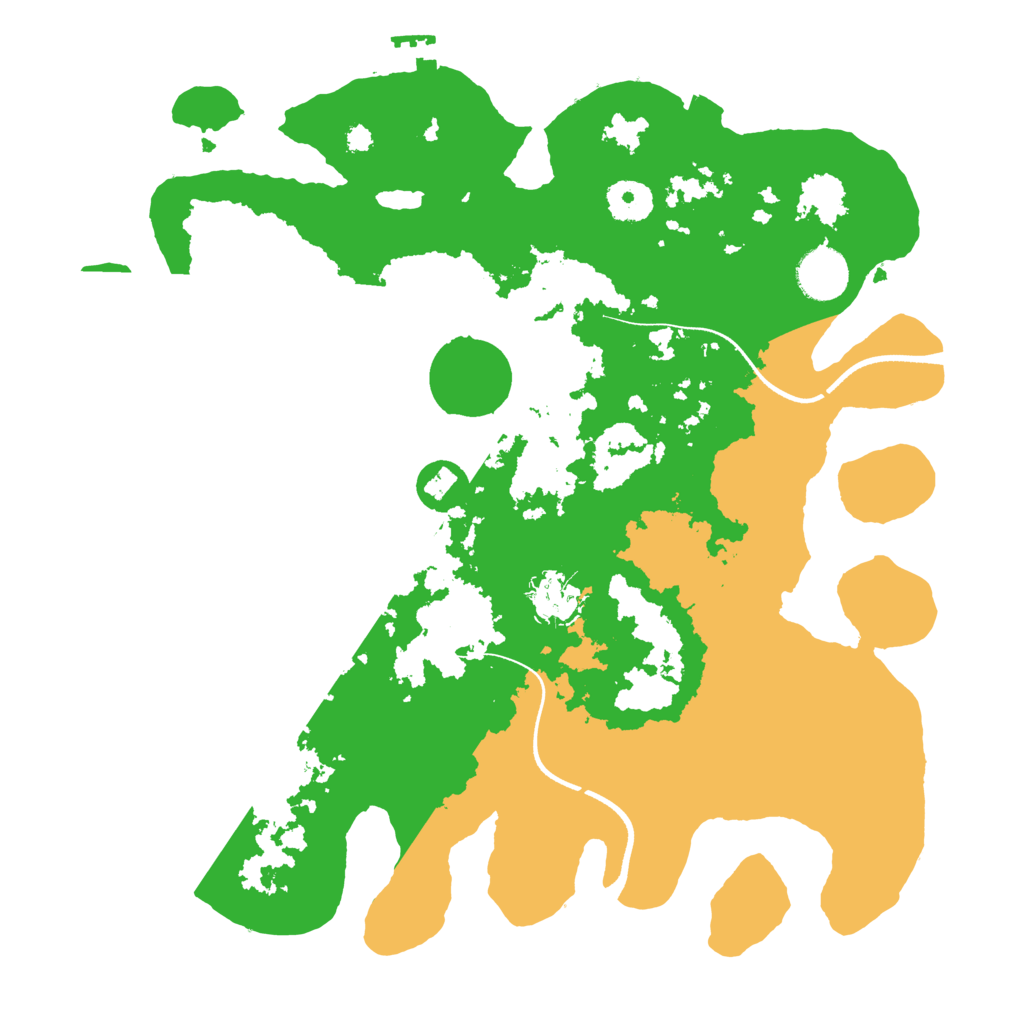 Biome Rust Map: Procedural Map, Size: 3500, Seed: 397751479