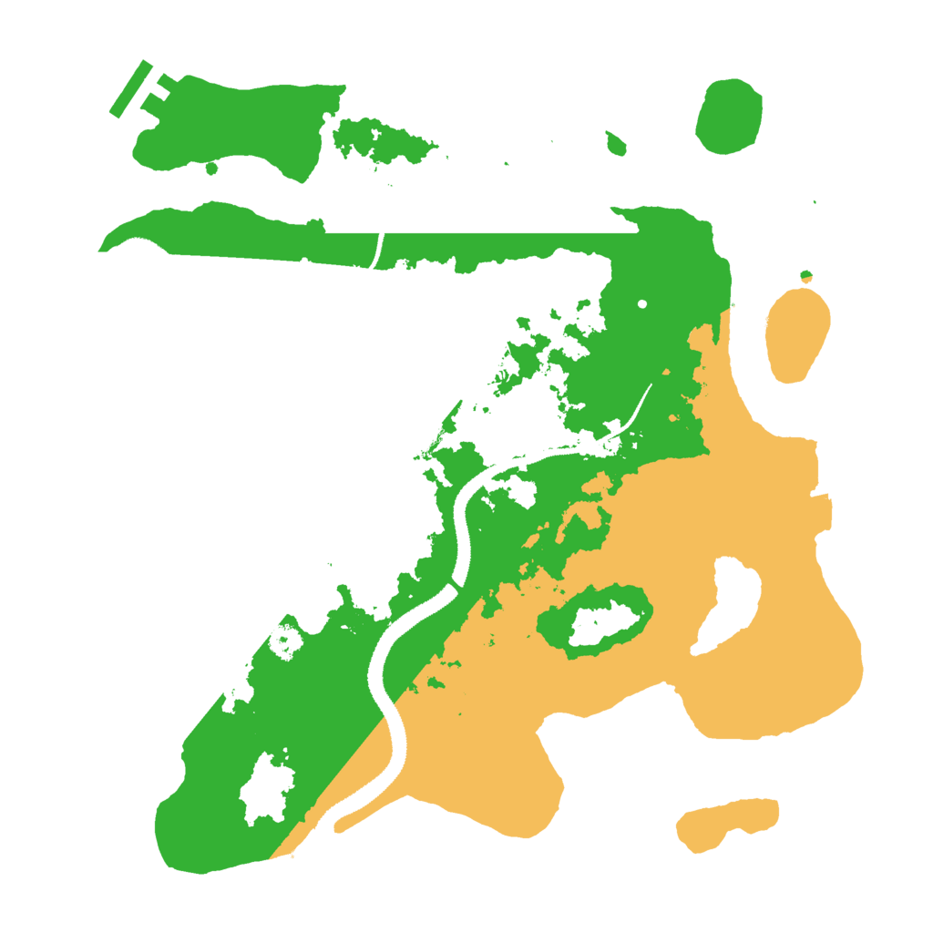Biome Rust Map: Procedural Map, Size: 3000, Seed: 11893