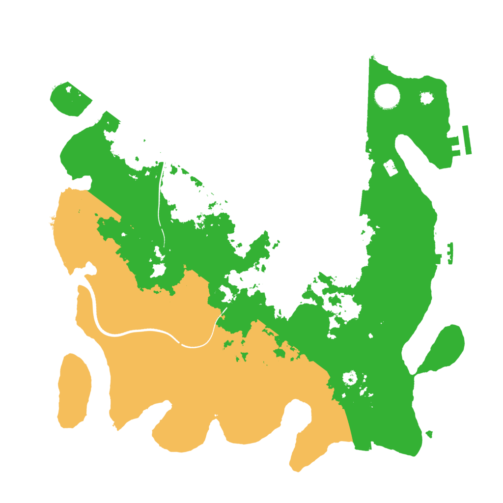 Biome Rust Map: Procedural Map, Size: 3500, Seed: 67000