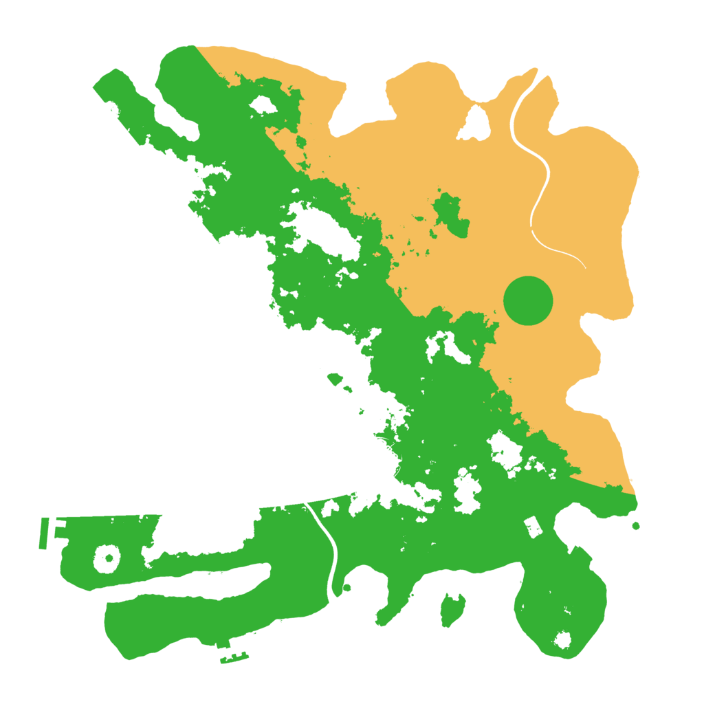 Biome Rust Map: Procedural Map, Size: 3750, Seed: 1705467376