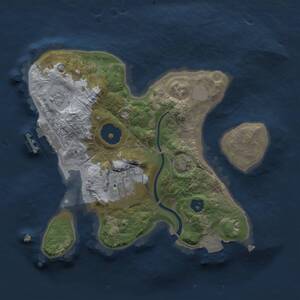 Thumbnail Rust Map: Procedural Map, Size: 2200, Seed: 546687, 5 Monuments
