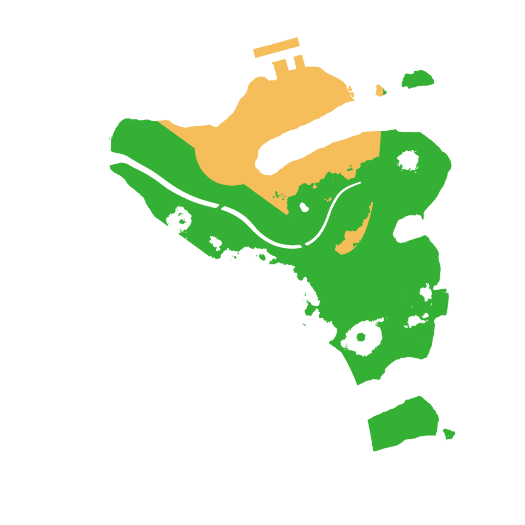 Biome Rust Map: Procedural Map, Size: 2300, Seed: 7548