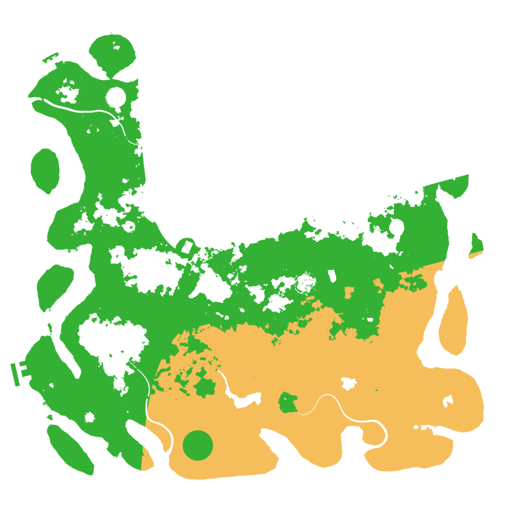 Biome Rust Map: Procedural Map, Size: 4500, Seed: 50256