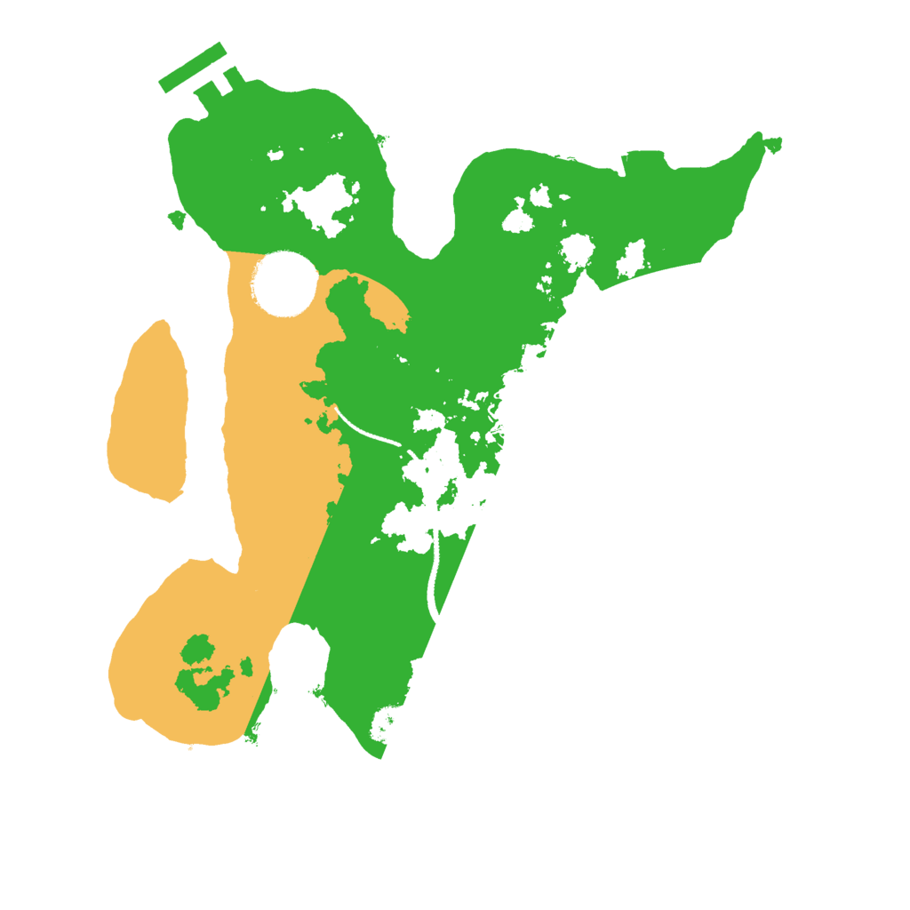 Biome Rust Map: Procedural Map, Size: 2500, Seed: 1643413823