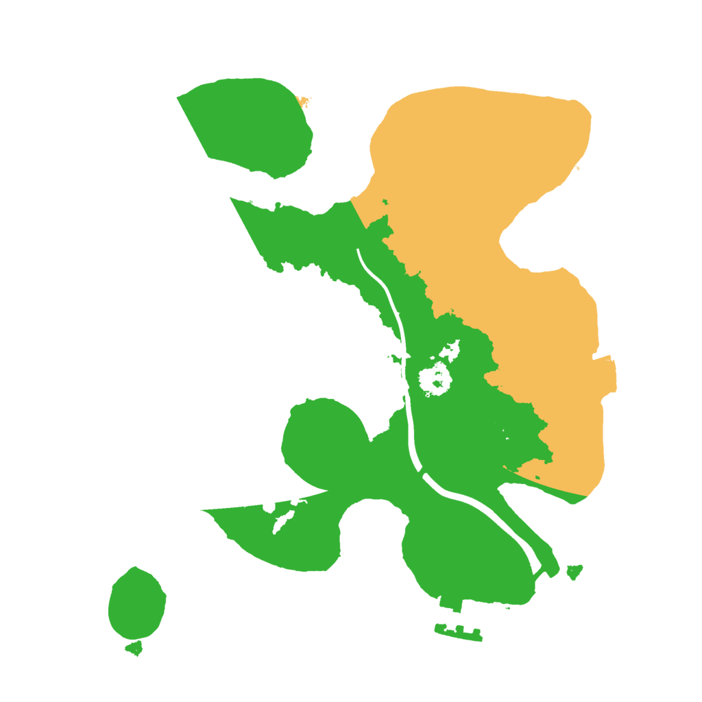 Biome Rust Map: Procedural Map, Size: 2200, Seed: 987489