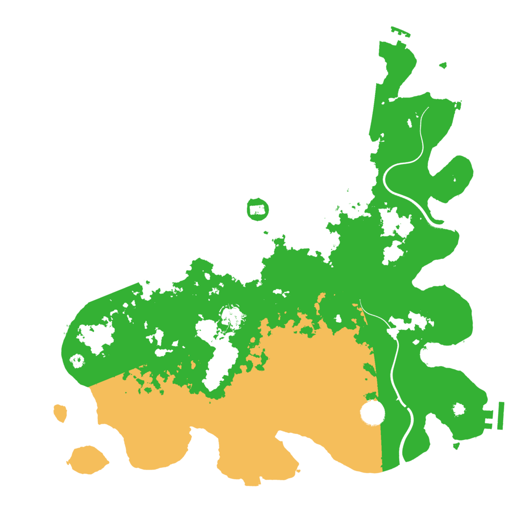 Biome Rust Map: Procedural Map, Size: 3800, Seed: 435973517