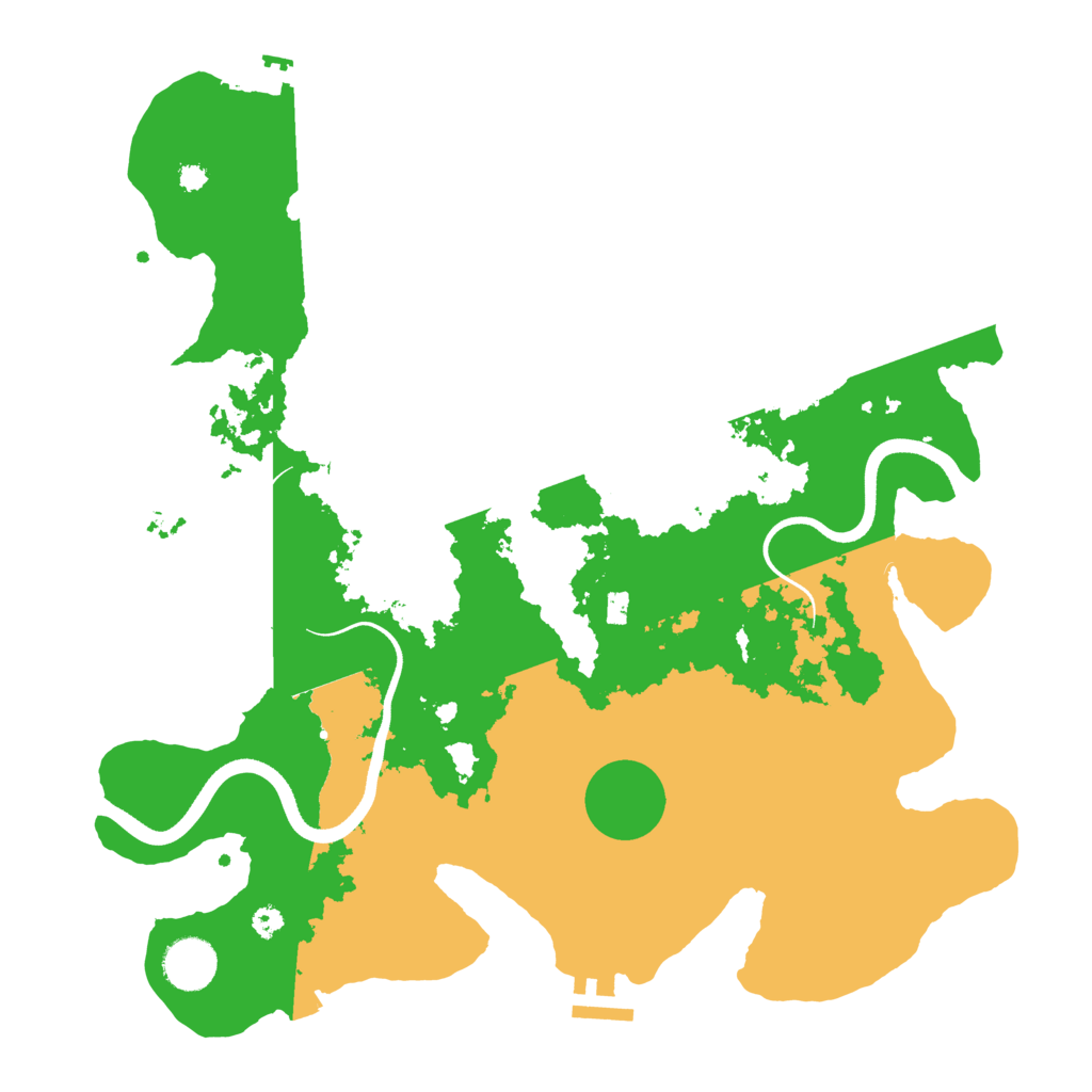 Biome Rust Map: Procedural Map, Size: 3600, Seed: 1876872979