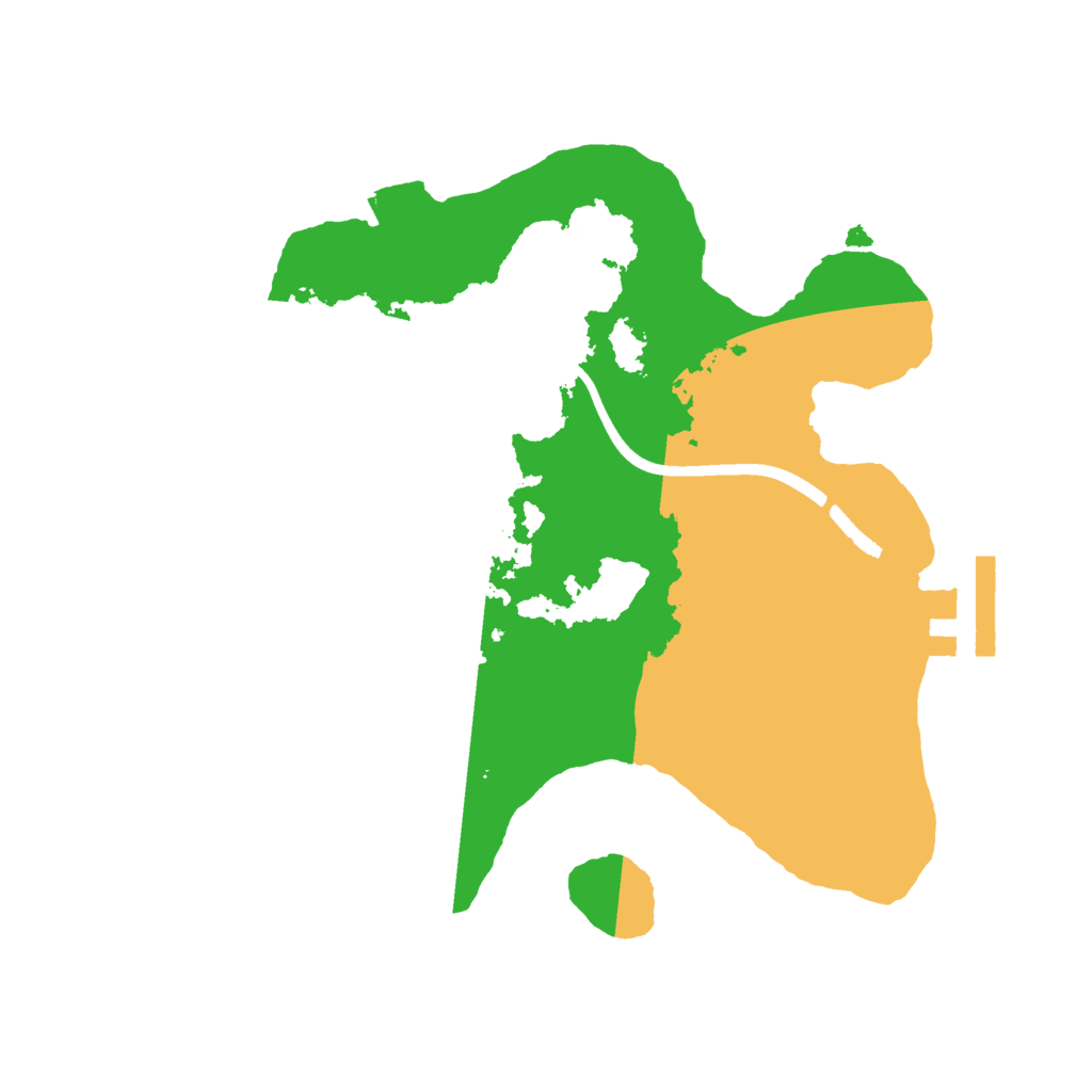 Biome Rust Map: Procedural Map, Size: 2200, Seed: 6973