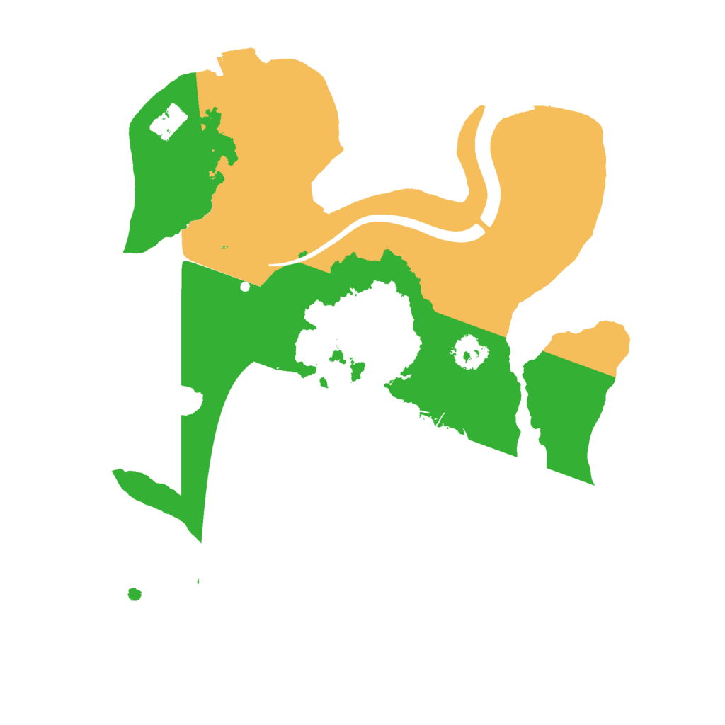 Biome Rust Map: Procedural Map, Size: 2200, Seed: 996874