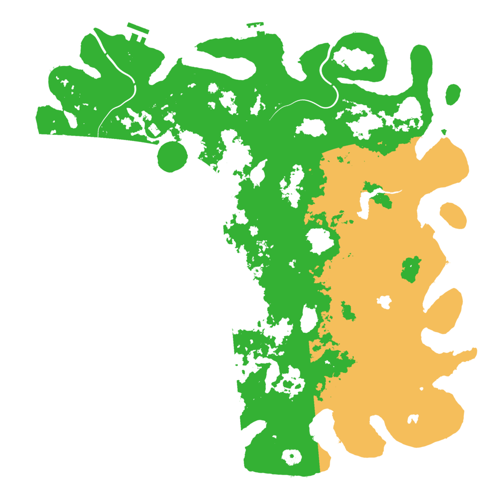 Biome Rust Map: Procedural Map, Size: 4500, Seed: 196835215
