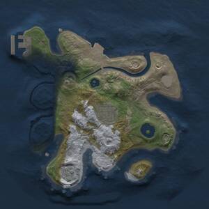 Thumbnail Rust Map: Procedural Map, Size: 2200, Seed: 8675309, 4 Monuments