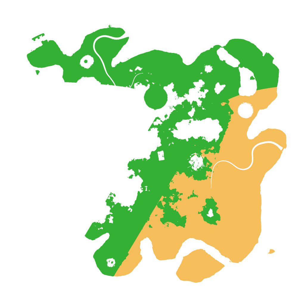 Biome Rust Map: Procedural Map, Size: 3500, Seed: 2083072471
