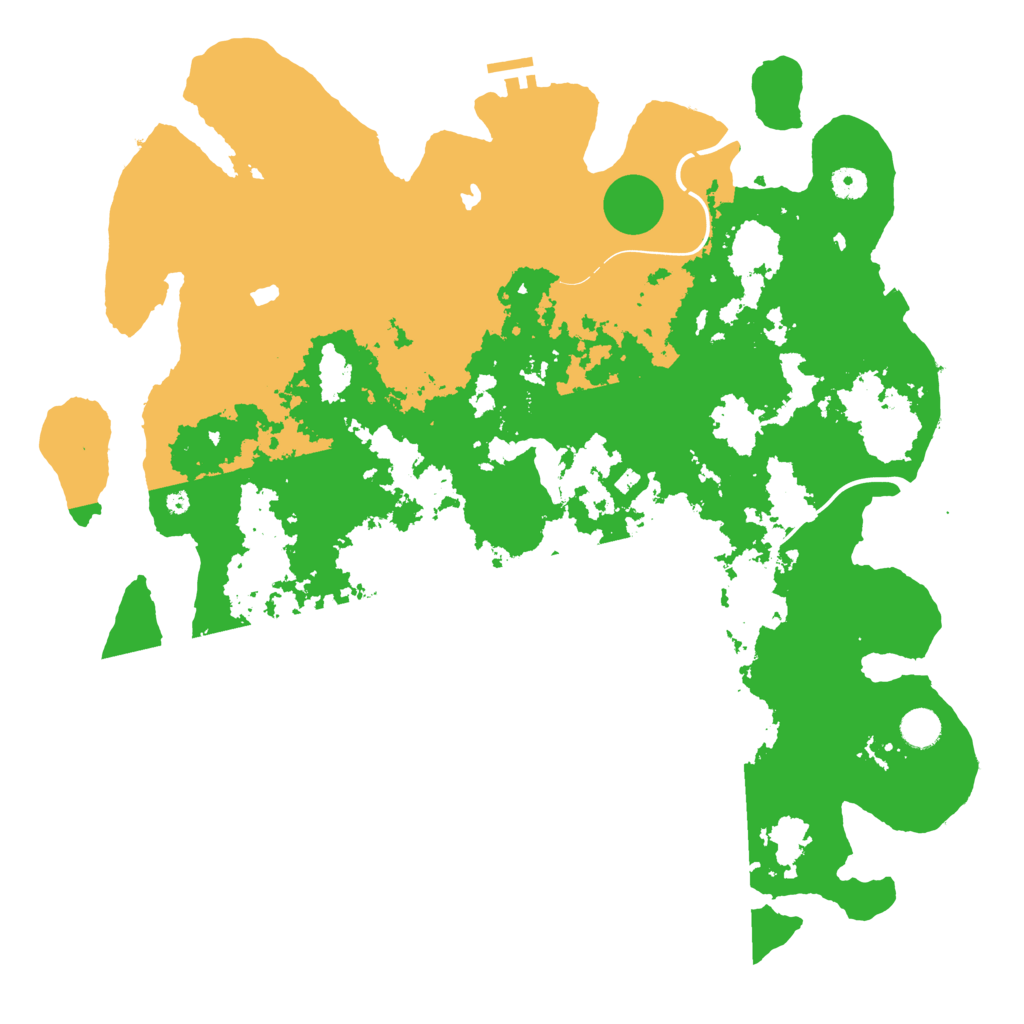 Biome Rust Map: Procedural Map, Size: 4500, Seed: 252293221