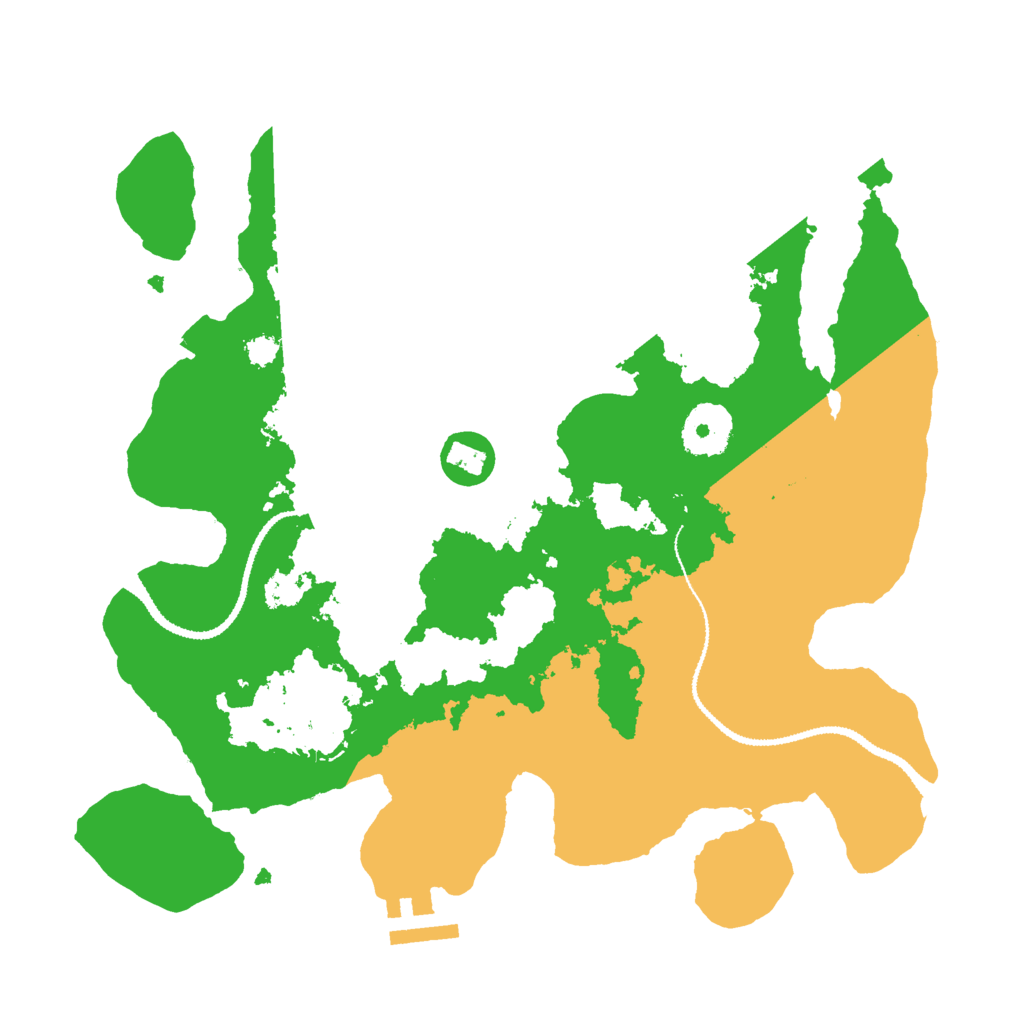 Biome Rust Map: Procedural Map, Size: 3000, Seed: 64766