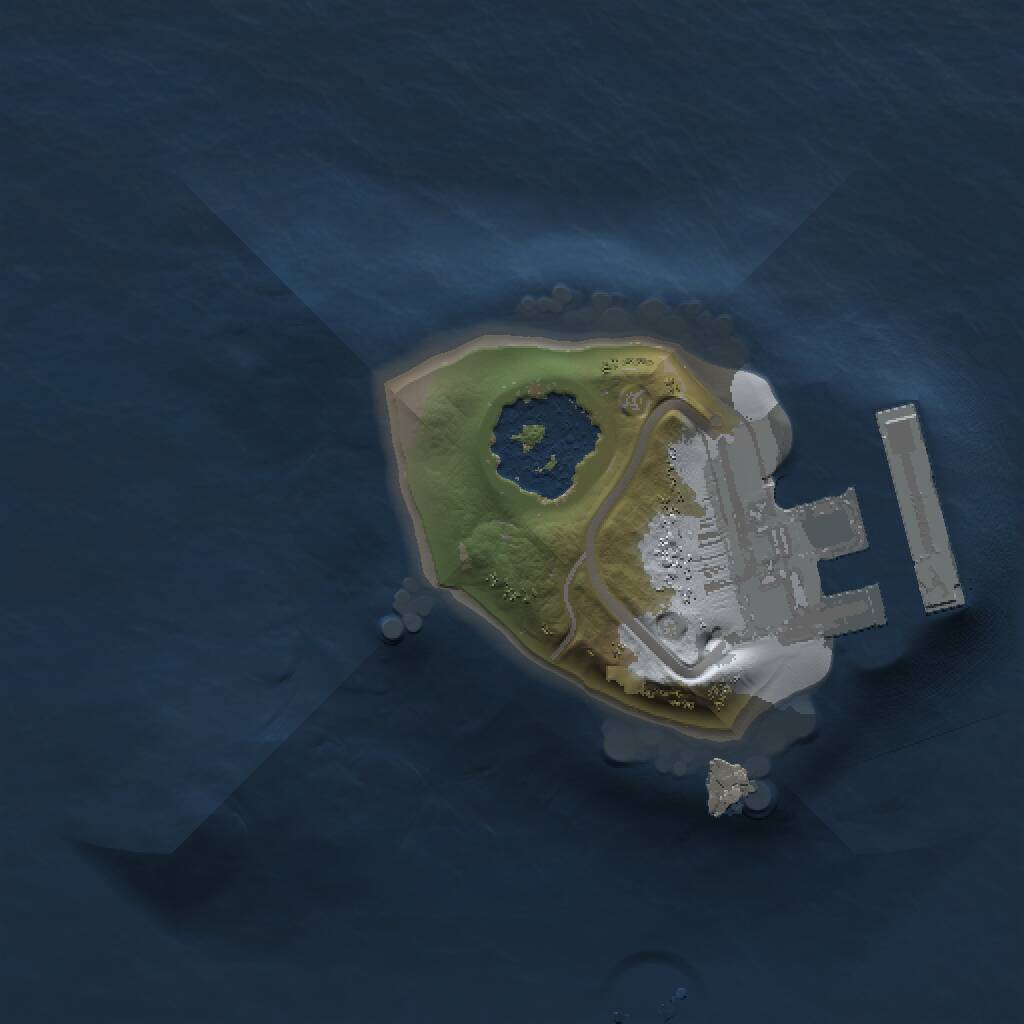 Rust Map: Procedural Map, Size: 1000, Seed: 105932347, 2 Monuments