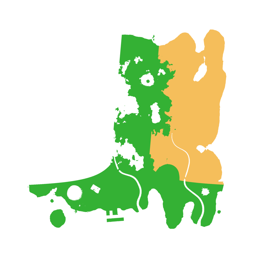 Biome Rust Map: Procedural Map, Size: 3000, Seed: 4619087