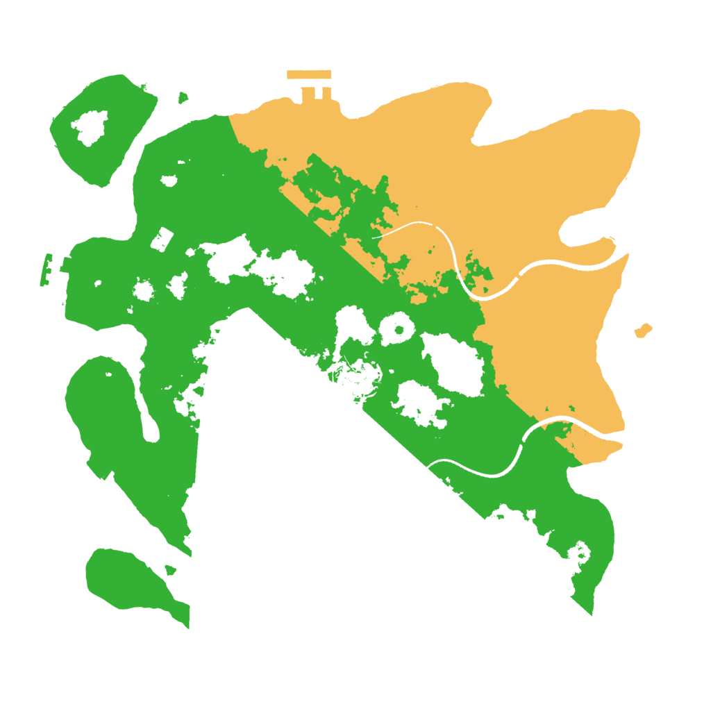 Biome Rust Map: Procedural Map, Size: 3250, Seed: 12304