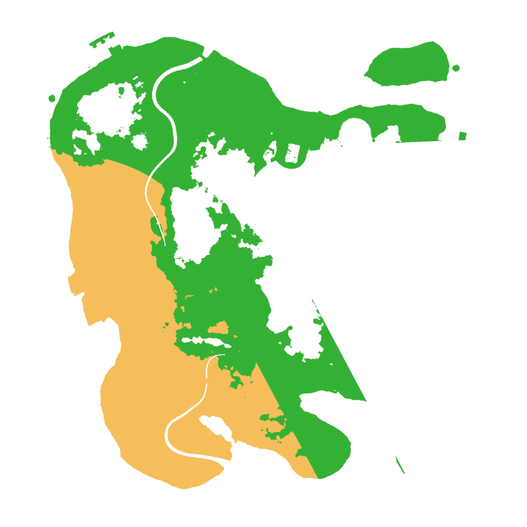 Biome Rust Map: Procedural Map, Size: 3000, Seed: 281877