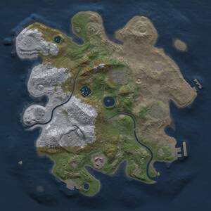 Thumbnail Rust Map: Procedural Map, Size: 3000, Seed: 173925719, 11 Monuments