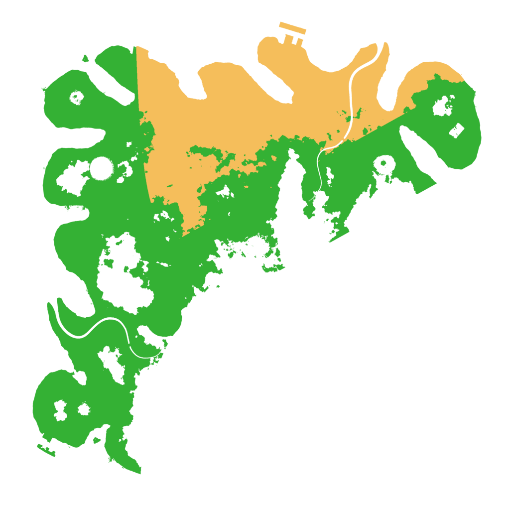 Biome Rust Map: Procedural Map, Size: 3800, Seed: 4353
