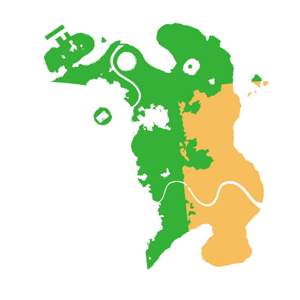 Biome Rust Map: Procedural Map, Size: 2800, Seed: 45612