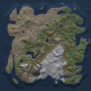Thumbnail Rust Map: Procedural Map, Size: 4250, Seed: 372162474, 16 Monuments