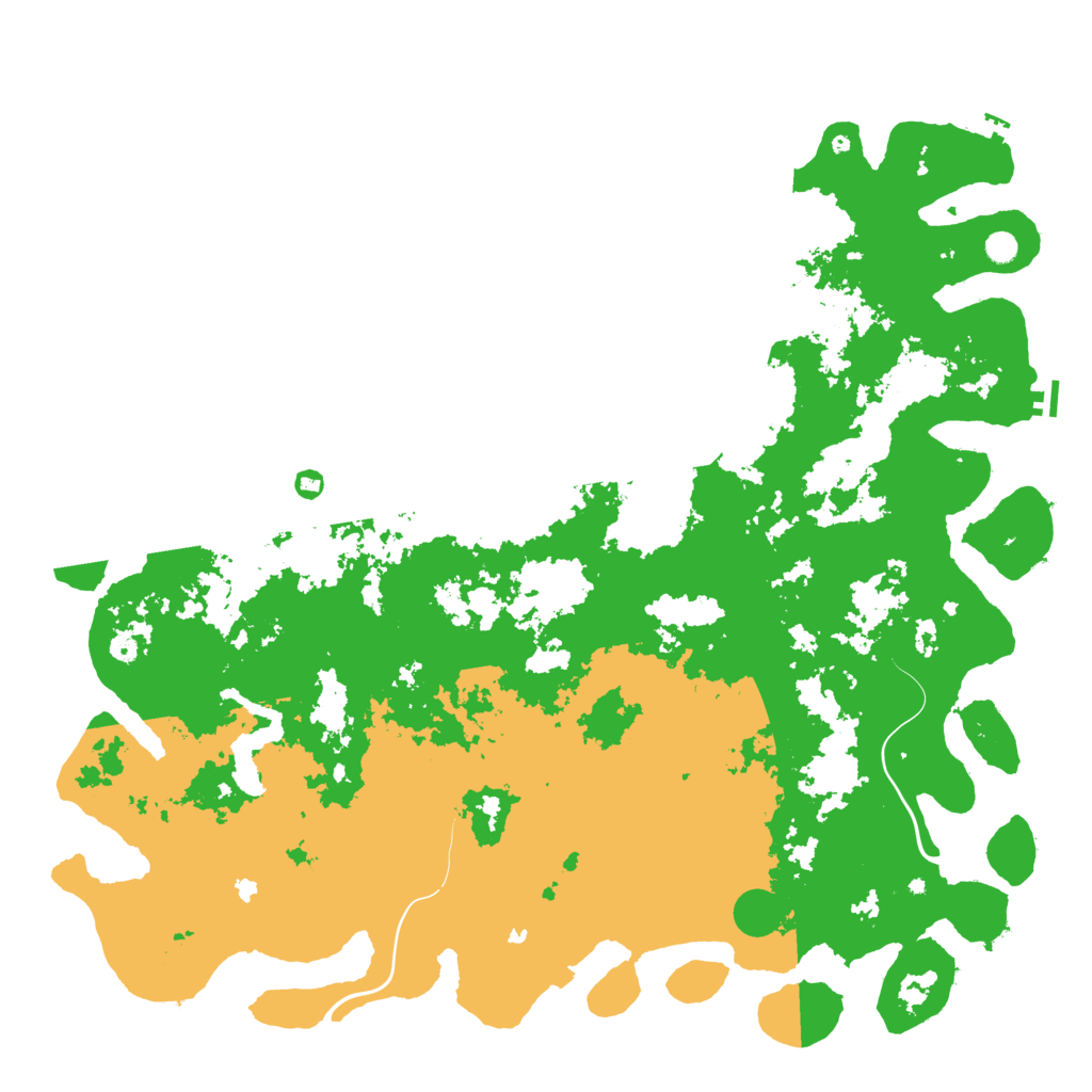 Biome Rust Map: Procedural Map, Size: 6000, Seed: 202412