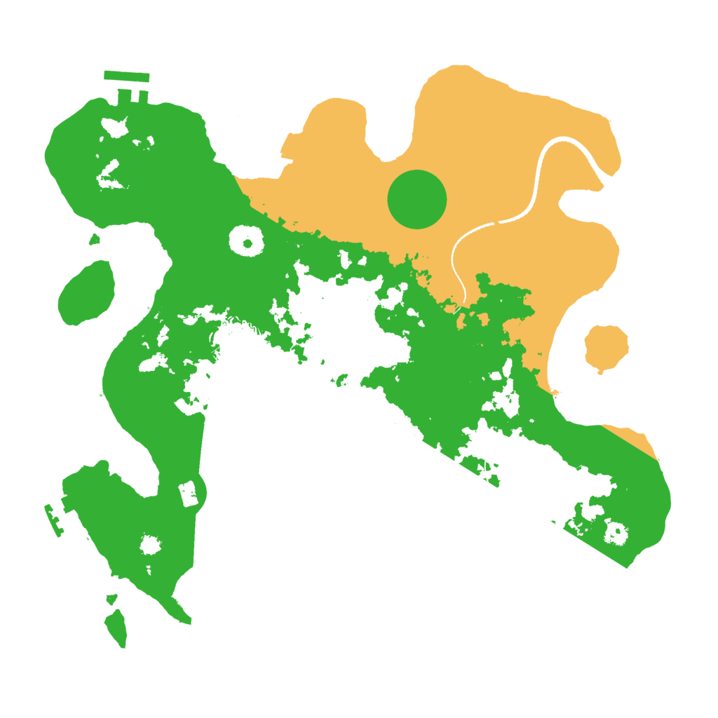 Biome Rust Map: Procedural Map, Size: 3200, Seed: 75439520