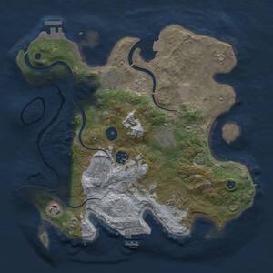 Thumbnail Rust Map: Procedural Map, Size: 3200, Seed: 75439520, 13 Monuments