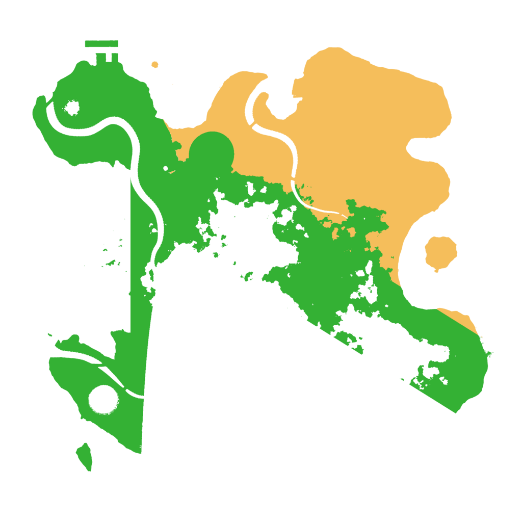 Biome Rust Map: Procedural Map, Size: 3200, Seed: 75439520