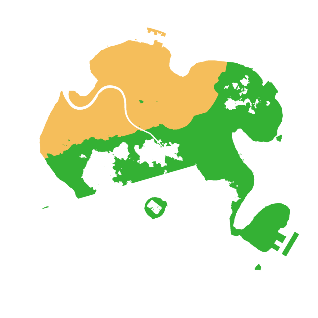 Biome Rust Map: Procedural Map, Size: 2500, Seed: 31642