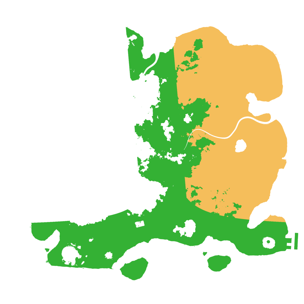 Biome Rust Map: Procedural Map, Size: 3700, Seed: 807518284
