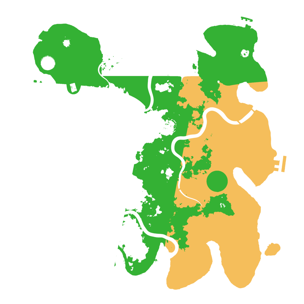 Biome Rust Map: Procedural Map, Size: 3800, Seed: 26341446