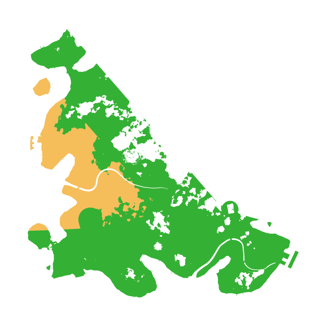Biome Rust Map: Procedural Map, Size: 3500, Seed: 623520852