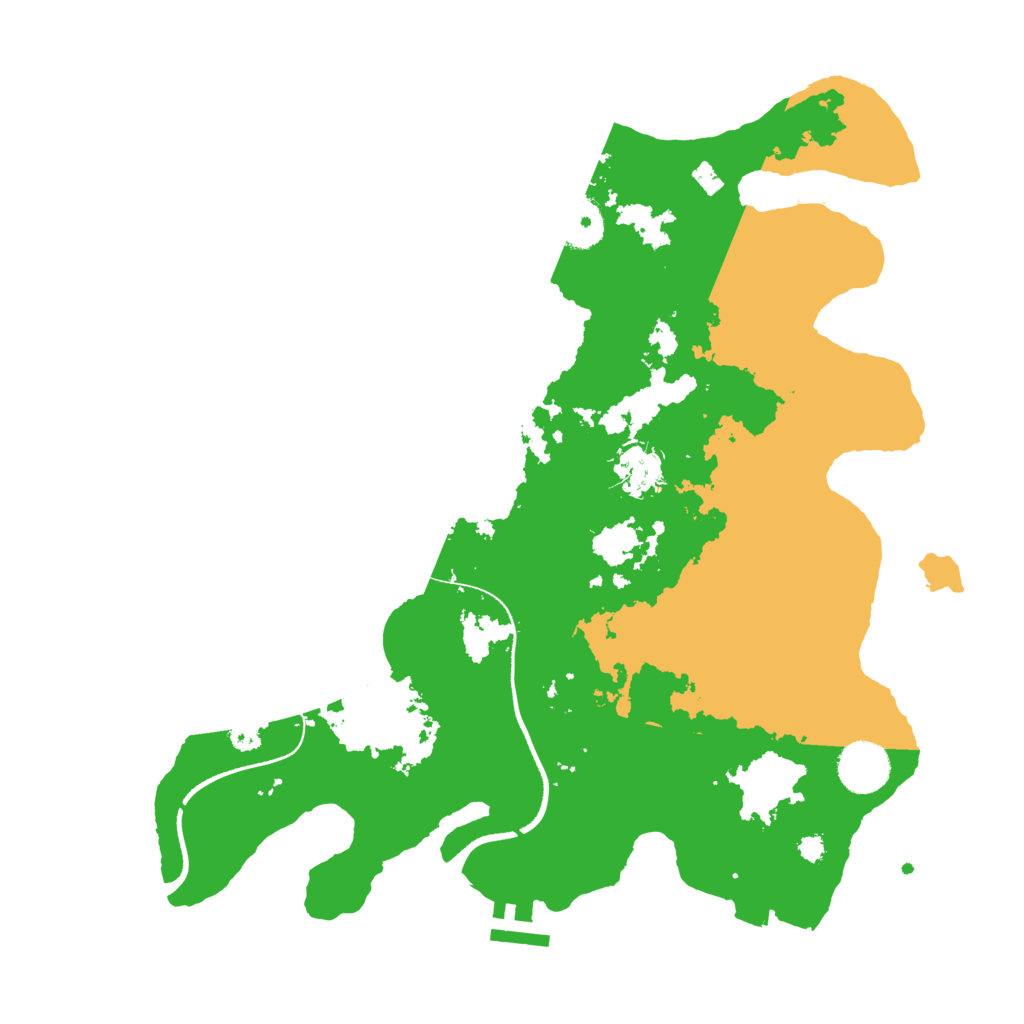 Biome Rust Map: Procedural Map, Size: 3500, Seed: 465352343