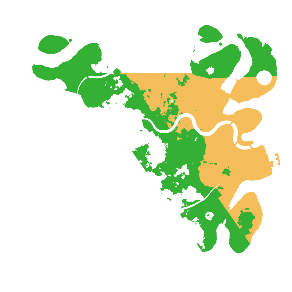 Biome Rust Map: Procedural Map, Size: 3500, Seed: 132634799