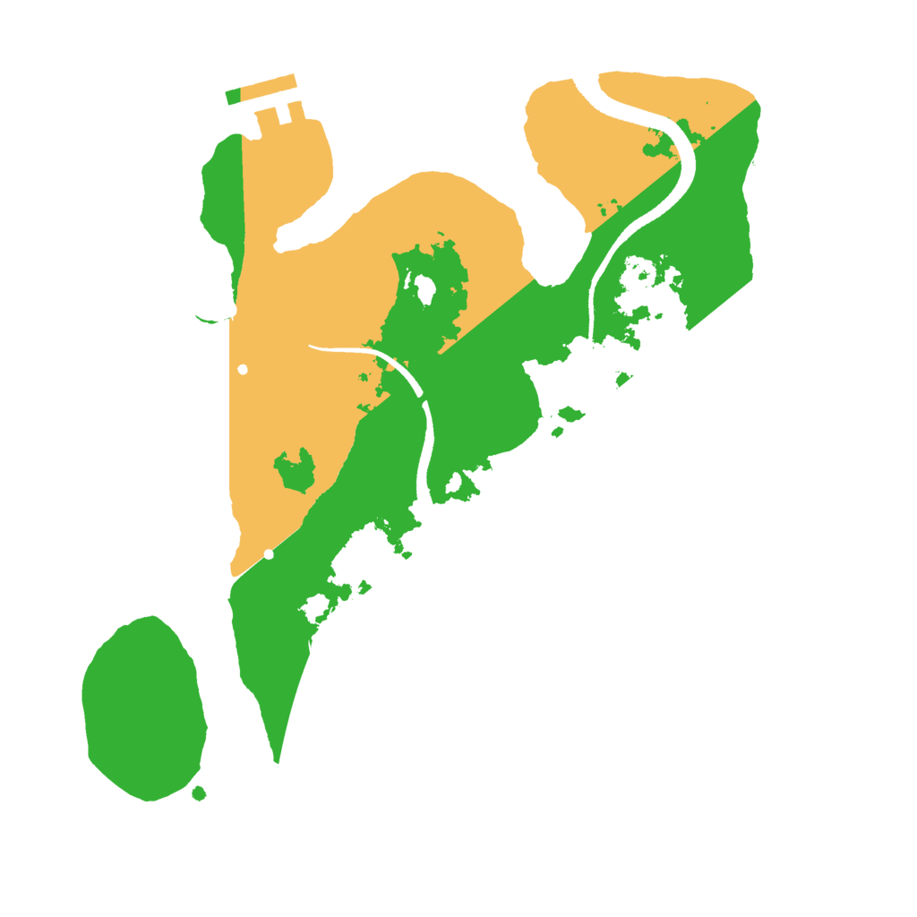 Biome Rust Map: Procedural Map, Size: 2600, Seed: 65413