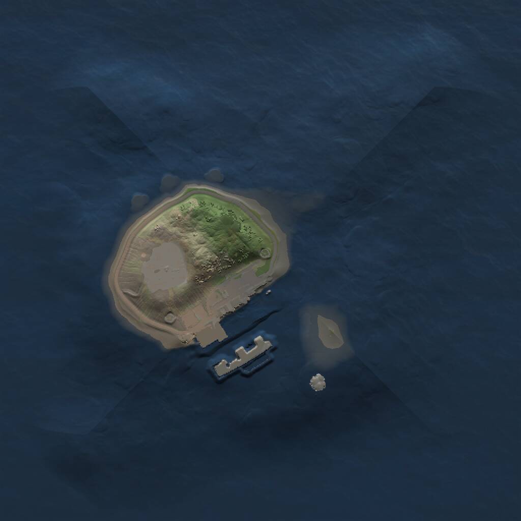 Rust Map: Procedural Map, Size: 1300, Seed: 123, 2 Monuments